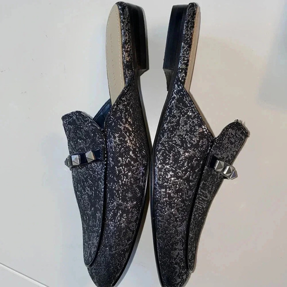Marc Fisher Black and Silver Mules Size 6 - Picture 7 of 8